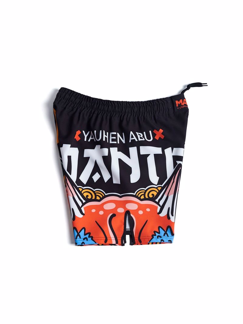 MANTO ONI FIGHT SHORTS-black